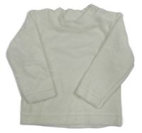 Bílé sametové triko 