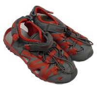 Tmavošedo-červené sandály Kangaroos vel.30