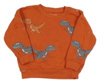 Červená mikina s dinosaury Primark