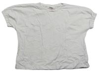 Světlebéžové oversize tričko Zara