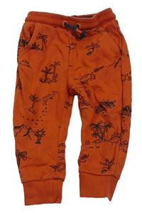 Cihlové tepláky s dinosaury F&F