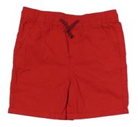 Červené plátěné kraťasy Denim Co. 