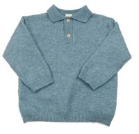 Modrý svetr s límečkem H&M