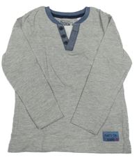 Šedo-tmavomodré triko C&A