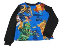 Nové - Černo-safírové mikinotriko s potiskem Lego Ninjago 