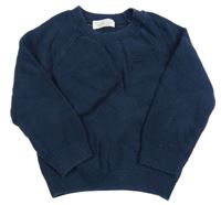 Tmavomodrý vzorovaný svetr Primark