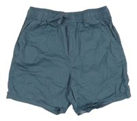 Modrošedé plátěné kraťasy Primark