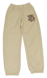 Béžové tepláky s nápisem Shein