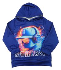 Tmavomodrá mikina Roblox s kapucí 