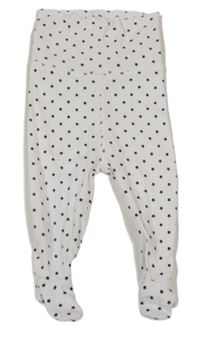 Bílé hvězdičkované polodupky H&M