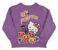 Fialová oversize mikina s Kitty H&M