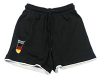 Černé sportovní fotbalové kraťasy Deutschland zn. H&M