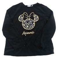 Černá plyšová mikina s Minnie PRIMARK