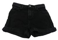 Černé mom riflové kraťasy Denim Co. 