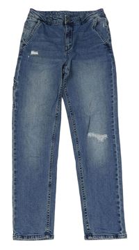 Modré skinny rifle s prošoupáním GARCIA JEANS