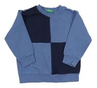 Modro-tmavomodrá mikina Benetton