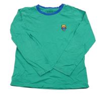 Zeleno-safírové triko s robotem TCM