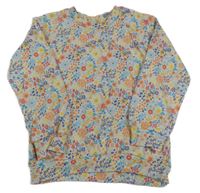 Bílá kytičkovaná mikina Nutmeg