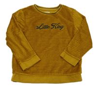 Medová žebrovaná mikina s nápisem RIVER ISLAND 