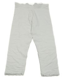 Bílé capri legíny s krajkou H&M