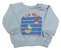 Světlemodrá oversize mikina s lodičkou M&S