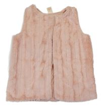 Broskvový kožešinový cardigan Faded Glory