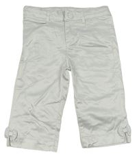 Bílé lesklé capri kalhoty zn. H&M