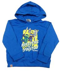 Modrá mikina s Lego Ninjago a kapucí