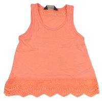 Neonově růžový top s krajkou Primark
