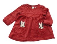 Červené sametové šaty s Minnie H&M