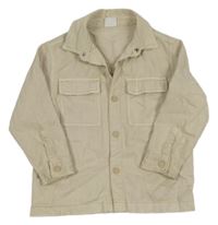 Béžová riflová košilová bunda Zara