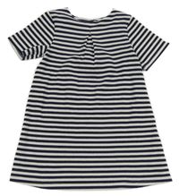 Tmavomodro-bílé pruhované šaty Primark