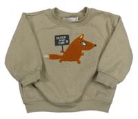 Béžová mikina s liškou Orchestra