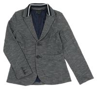 Tmavomodré melírované slavnostní sako C&A