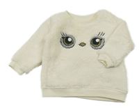 Smetanová chlupatá mikina s Hedvikou - Harry Potter H&M