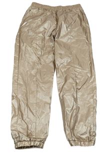 Bronzové šusťákové kalhoty