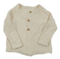 Krémový propínací svetr George