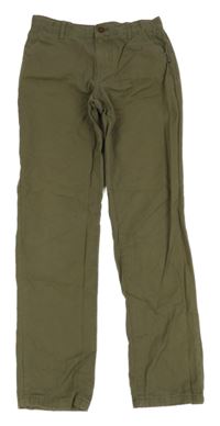 Khaki plátěné kalhoty Denim Co.