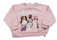 Světlerůžová mikina s Barbie H&M