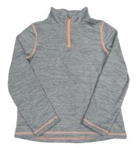 Šedá melírovaná thermo mikina zn. H&M