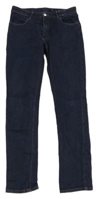 Tmavomodré skinny rifle