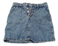 Modrá melírovaná riflová suně s kapsami Denim Co.