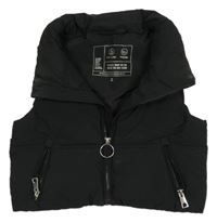 Černá šusťáková zateplená crop vesta C&A