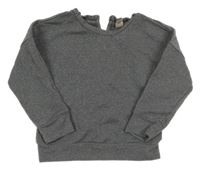 Tmavošedá třpytivá mikina Tu