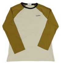 Smetanovo-hnědé triko 