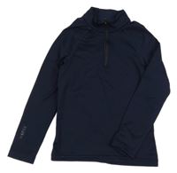 Tmavomodrá sportovní funkční mikina Decathlon