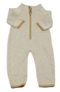 Béžový melírovaný pletený thermo overal Ergee