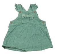 Zelené laclové manšestrové šaty s kapsou Next