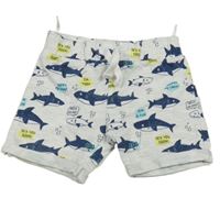 Šedé kraťasy se žraloky C&A