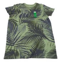 Nové - zelené triko s listy Primark